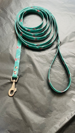 Поводок для собак из биотана 10 м, 15 мм, биотановый поводок для собак средних и мелких пород фламинго 10 метров , 15 мм