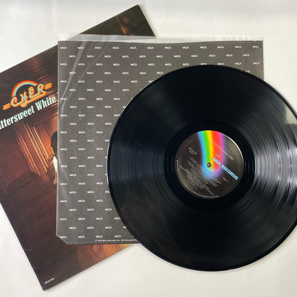 Винтажная виниловая пластинка LP Cher Шер Bittersweet White Light (США 1973)