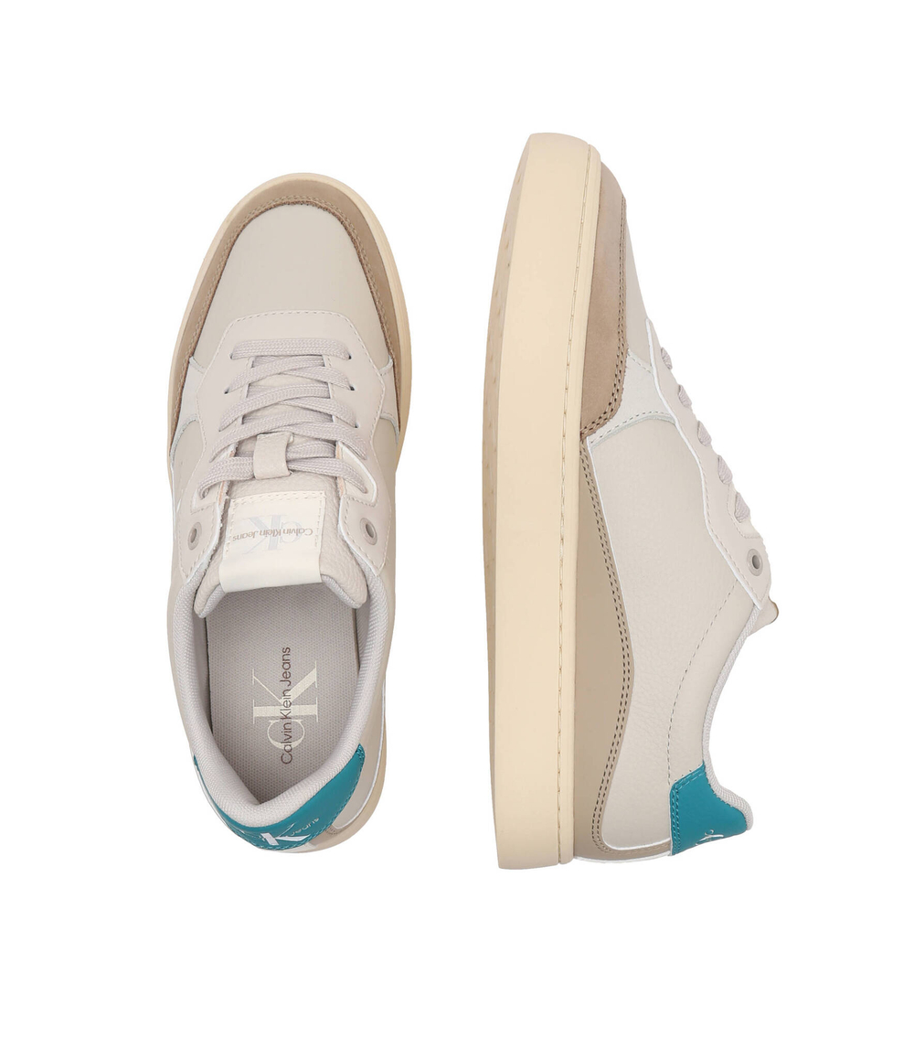 Кожаные кроссовки classic cupsole low lth ml fad CALVIN KLEIN JEANS - бежевый(YM0YM00885)