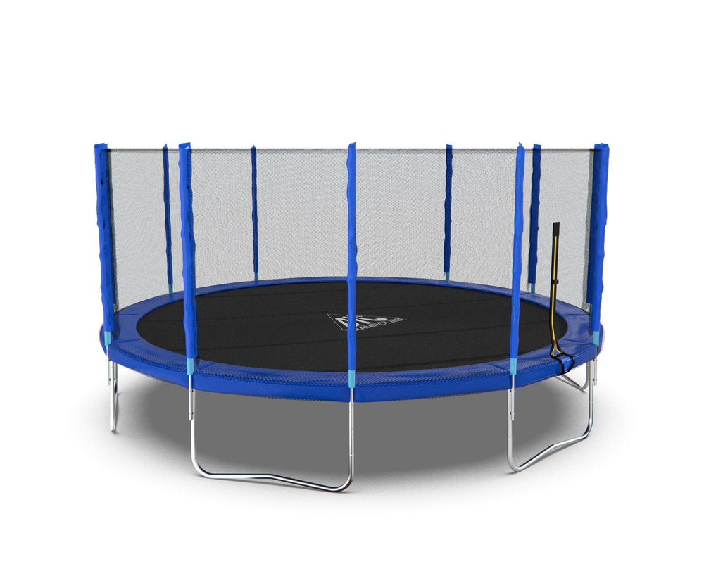 Батут DFC Trampoline Fitness с сеткой 16ft Синий