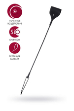 Черный гладкий стек с тонкой ручкой - 48 см. (Цвет: черный)