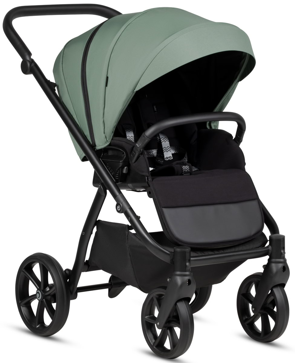 Детская коляска Tutis Uno 6 Plus Essential collection 4 в 1 с автокреслом Elo Lux EduSky Black и базой 1602130 Dark Ivy