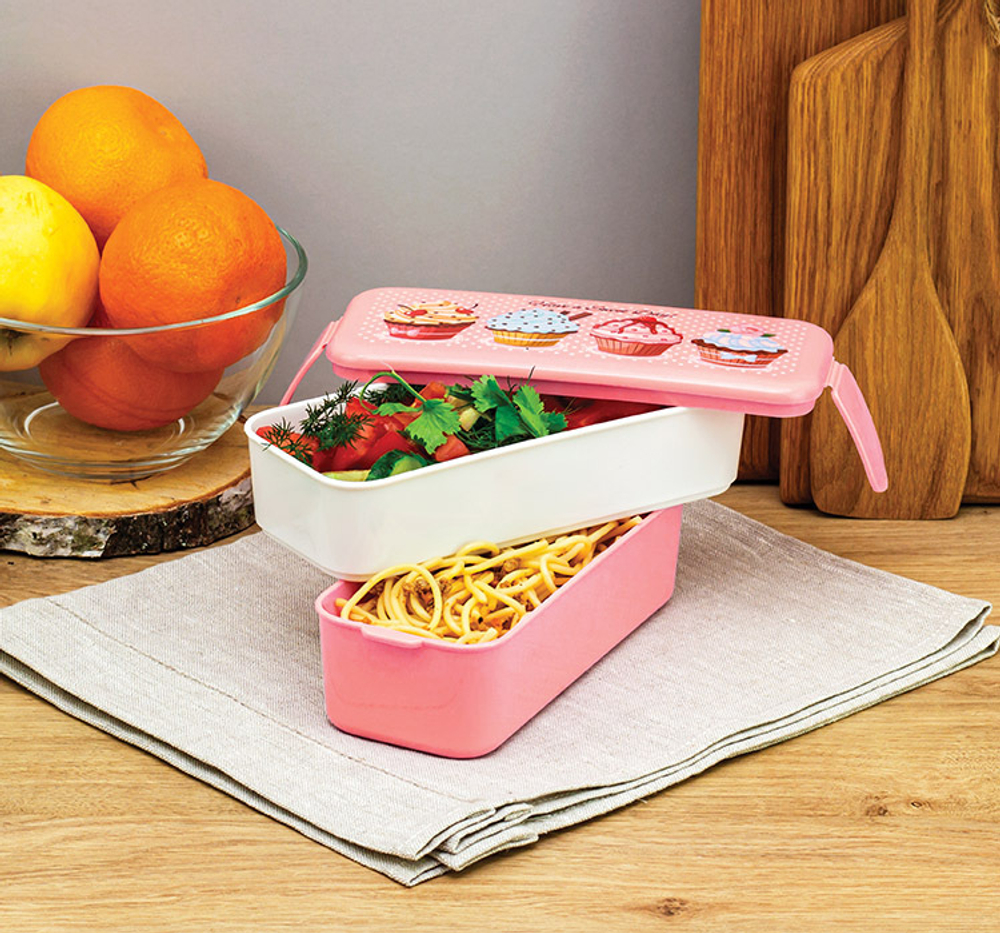 Контейнер для обеда (0,5+0,5л)