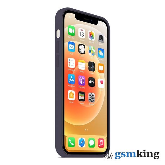 Leather Case with MagSafe iPhone 12 Pro Max Deep Violet (Тёмно-фиолетовый)