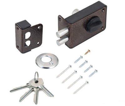 Замок Димитровград накладной ЗН1-3-1 Медь (16)