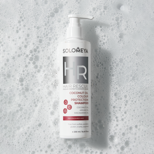 Solomeya Hair Rescue Coconut Oil Colour Protection Shampoo шампунь для окрашенных волос с кокосовым маслом