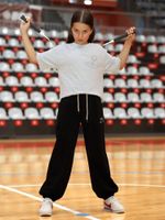 Брюки для девочки Успех-3 Виотекс ЧЁРНЫЙ