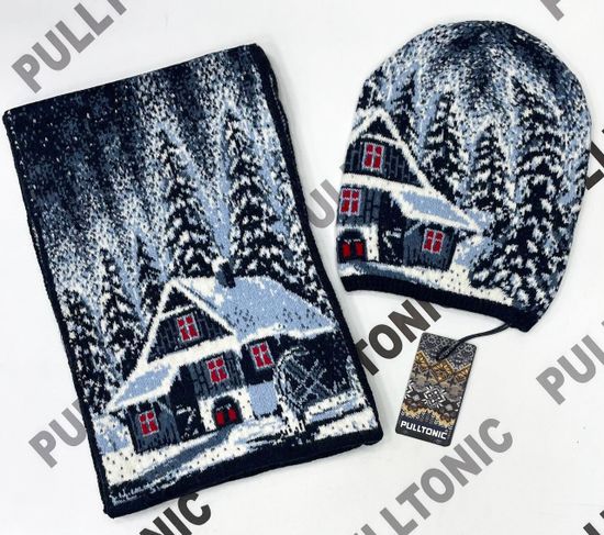 Комплект шарф и шапочка PULLTONIC - "На заимке"