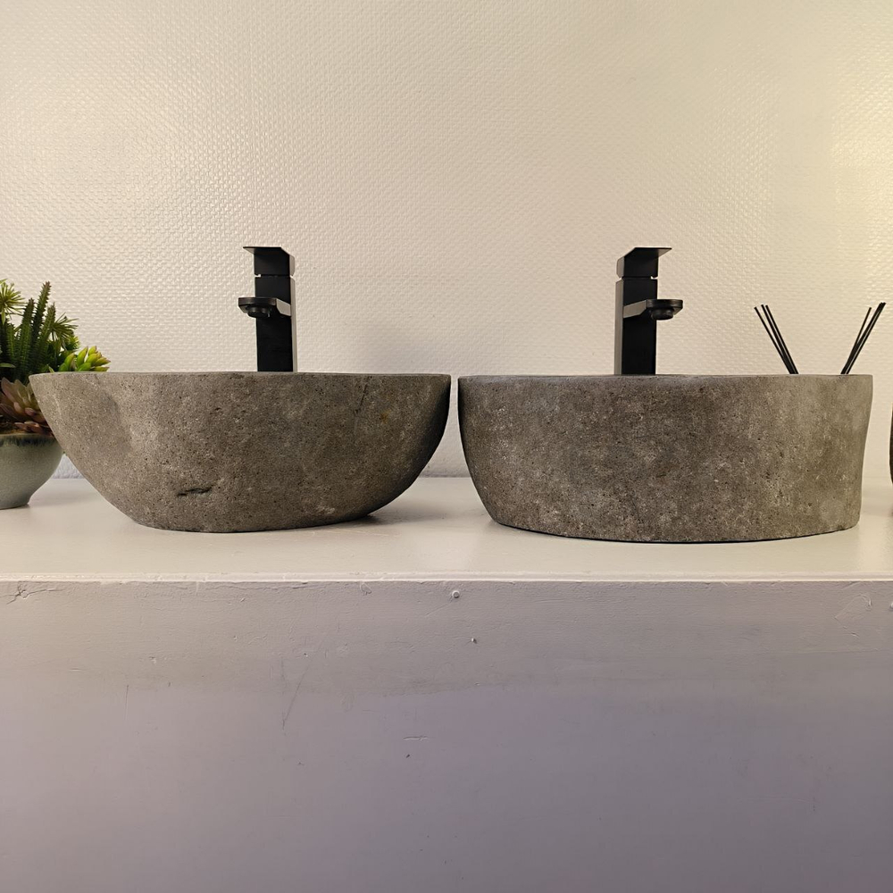 Раковина из речного камня ПАРА! RS-65474 43*29*15 0865