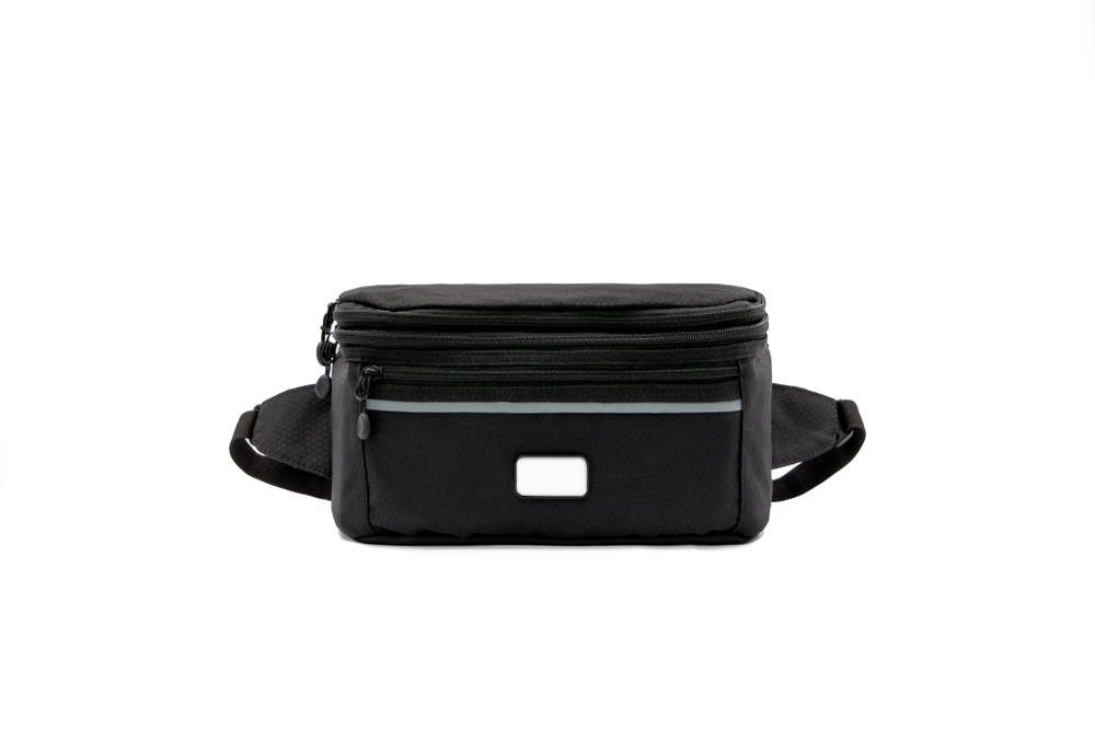 Brandcharger Black Combo Fannypack front blank