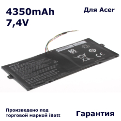 Аккумулятор iBatt 4350mAh для ноутбука Acer TravelMate X5 TMX514-51 (AP16L5J)