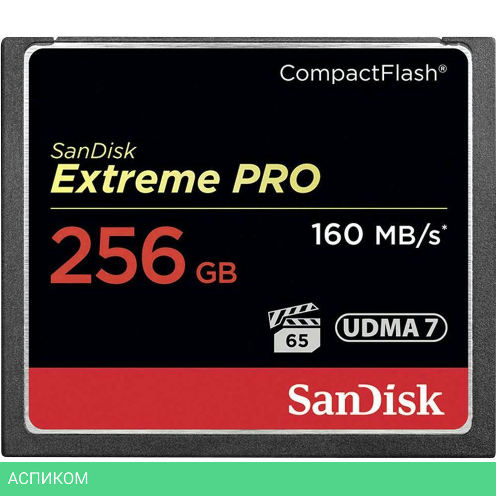 Карта памяти SanDisk Extreme Pro CompactFlash 256GB (SDCFXPS-256G-X46)
