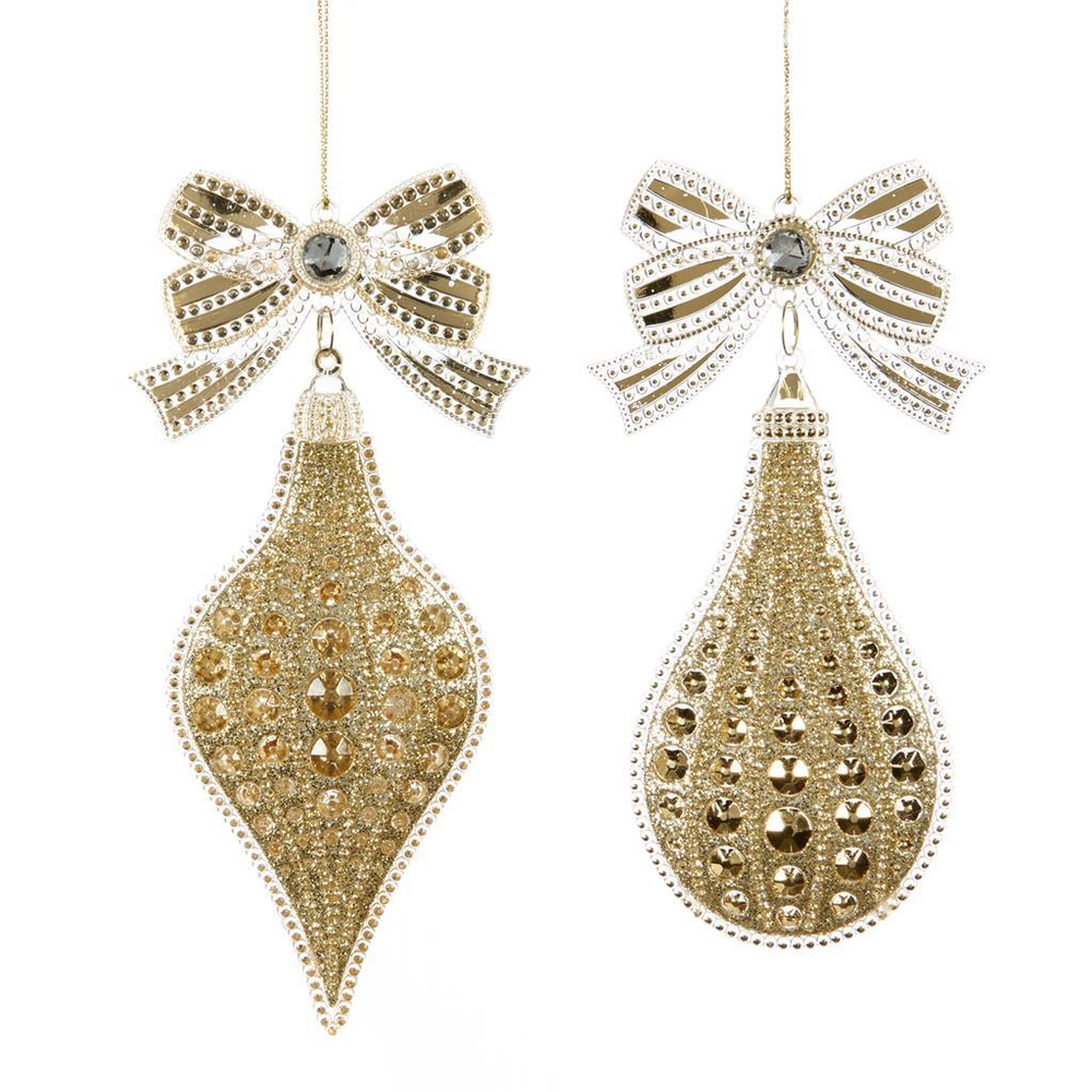 Украшения капельки золотые 17см Goodwill Bow Drop