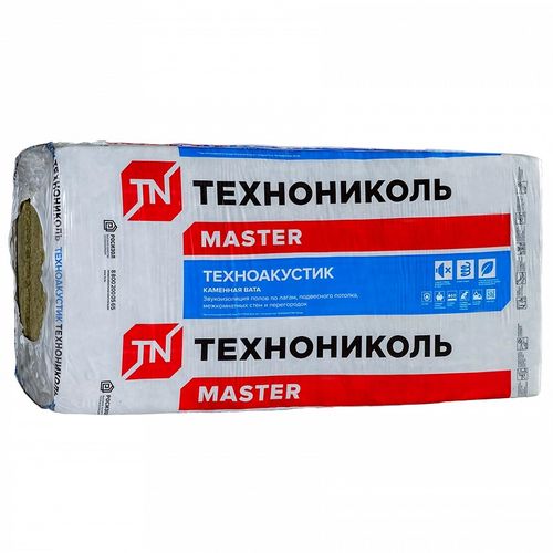 Утеплитель ТехноНИКОЛЬ Техноакустик 41 кг/м³ (1200х600х50 мм) 12 шт