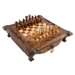 Шахматы резные в ларце 40, Haleyan деревянные kh101