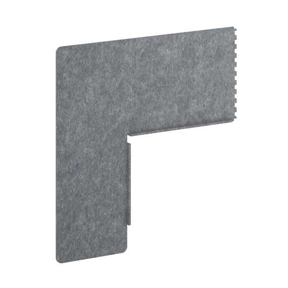 AcustiX Боковая панель-ширма для стола глубиной 600 VE.PBS2-500 Морская Галька H=500