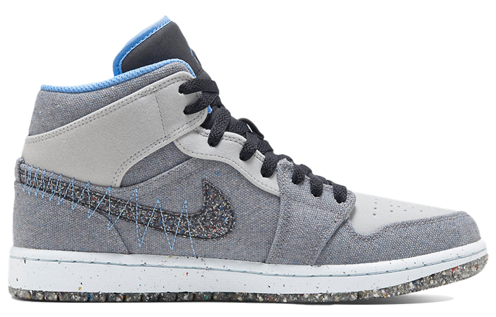 Air Jordan 1 Mid 'Crater Grey University Blue'