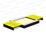 Песочница с раздвижными крышками + принты "дорога", "игра-ходилка" Romana 109.35.00