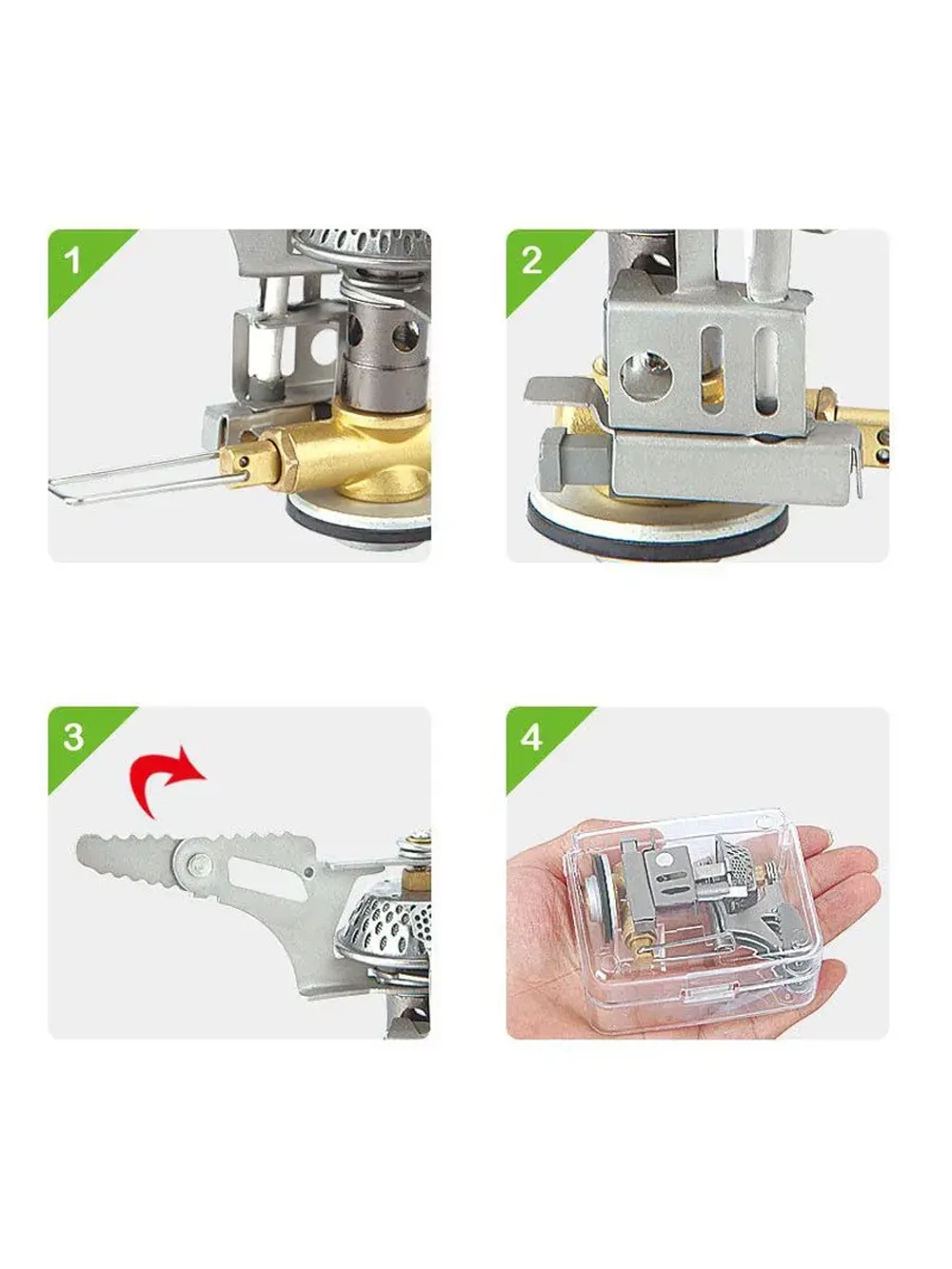 Газовая горелка туристическая BRS-03 с пьезоподжигом