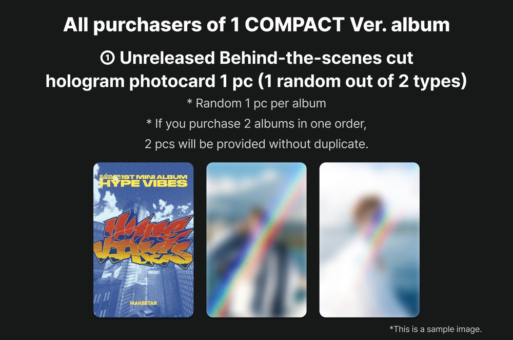 Альбом S.COUPS X MINGYU (SEVENTEEN) - HYPE VIBES (COMPACT Ver.)