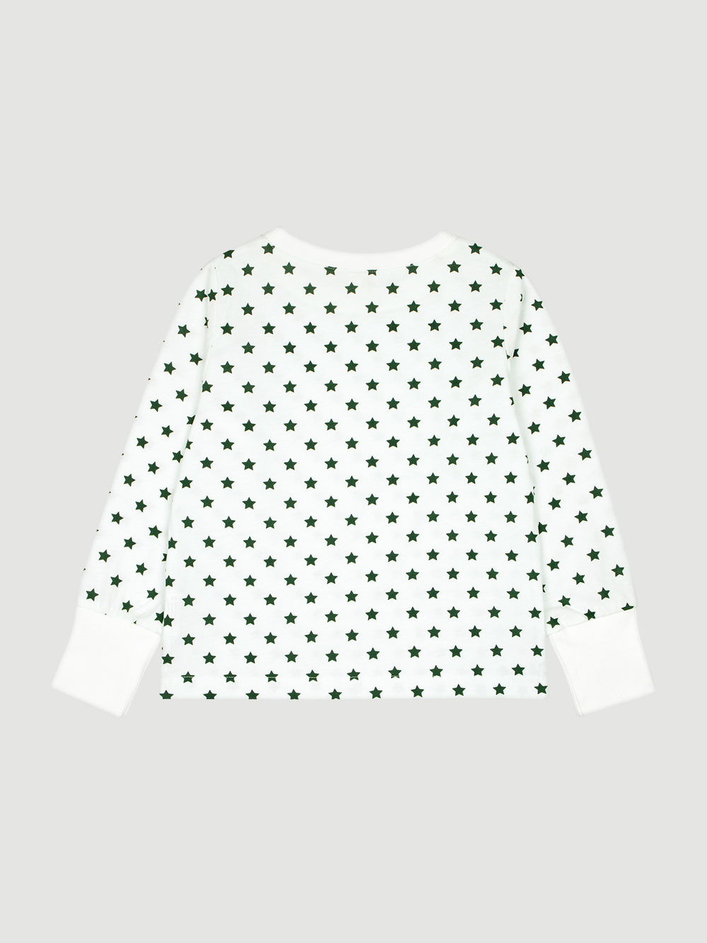 Пижама Mjölk Green Stars, на манжетах