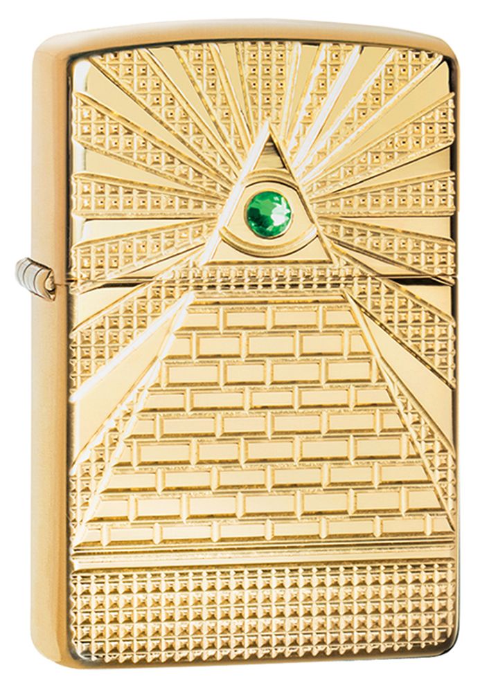 Зажигалка Armor™ High Polish Brass Eye of Providence Design ZIPPO