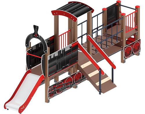 Детский игровой комплекс Паровозик ДИК 1.03.5.01-12 H=750