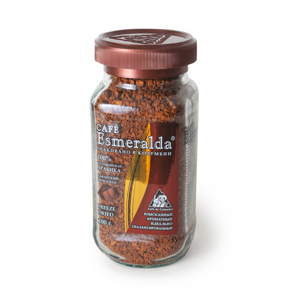 Кофе растворимый Cafe Esmeralda Баварский Шоколад, 100 г, стеклянная банка