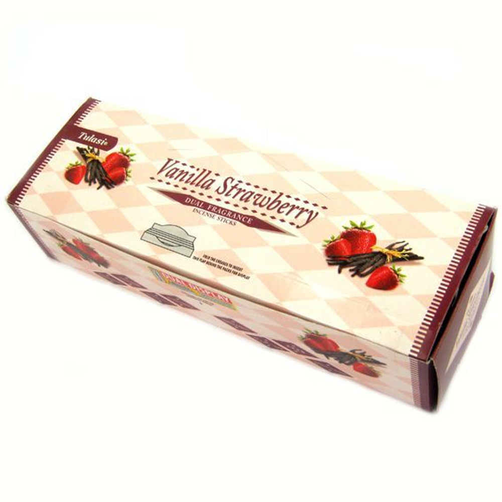 Tulasi Vanilla Strawberry шестигранник Благовоние Клубника Ваниль