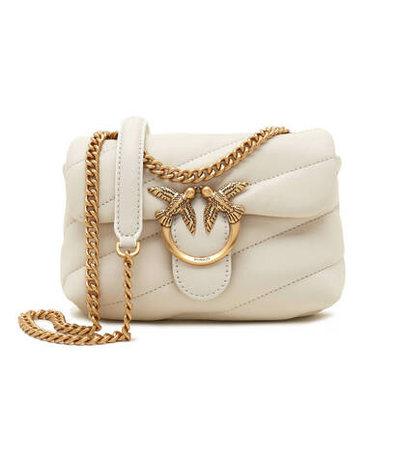 Кожаная сумка-мессенджер LOVE BABY PUFF C SHEEP NAPPA Pinko - белый(100040 A0F2)