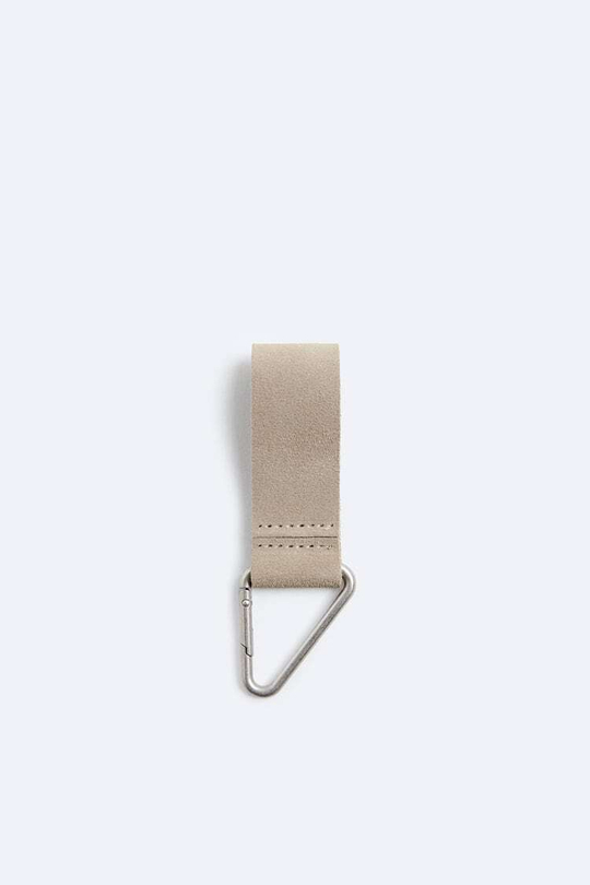 ZARA КОЖАНЫЙ БРЕЛОК, БЕЖЕВЫЙ