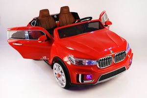 Детский электромобиль River Toys BMW X7 M333MM красный