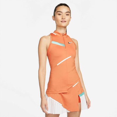 Женская теннисная майка Nike Court Dri-Fit Tank Top Women - Orange, Multicoloured