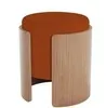 Пуф Lagom (терракотовый, натуральный дуб)