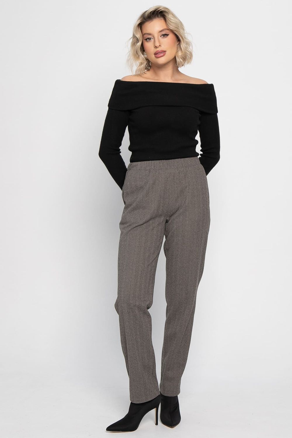 Брюки зауженные Диксон (коричневые) Б15008-8М LT Collection