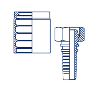 Фитинг DN 16 DK (Г) 27x1.5 + Муфта DN 16 1SN\2SN Комплект
