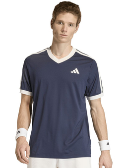 Теннисная футболка Adidas Classics - dark blue/chalk white