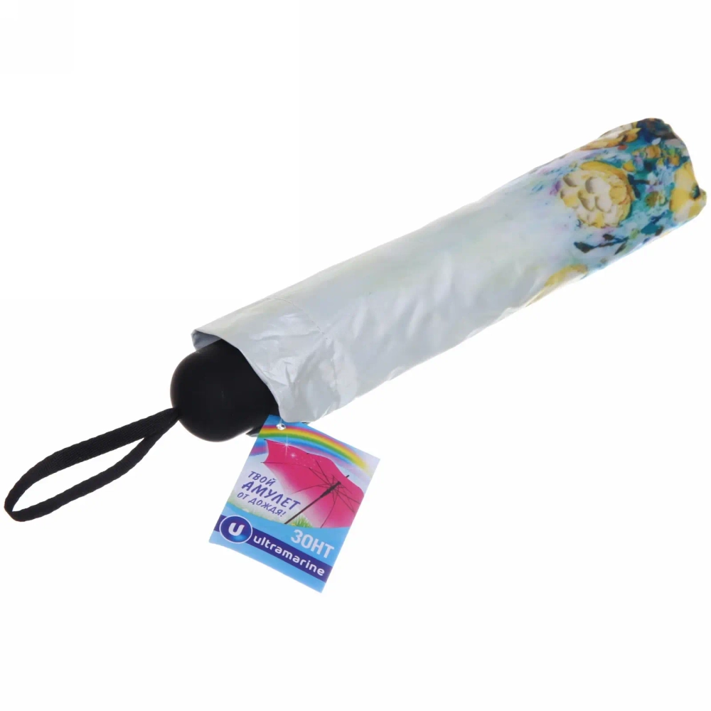 Зонт механический ветроустойчивый, матовая ручка «BESTzontik - ampir», микс 3 дизайна, длина 25см, d-110см