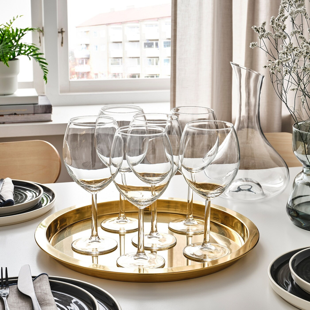 IKEA SVALKA  (ИКЕА СВАЛКА)  -  Бокал для вина, прозрачное стекло, 60 мл