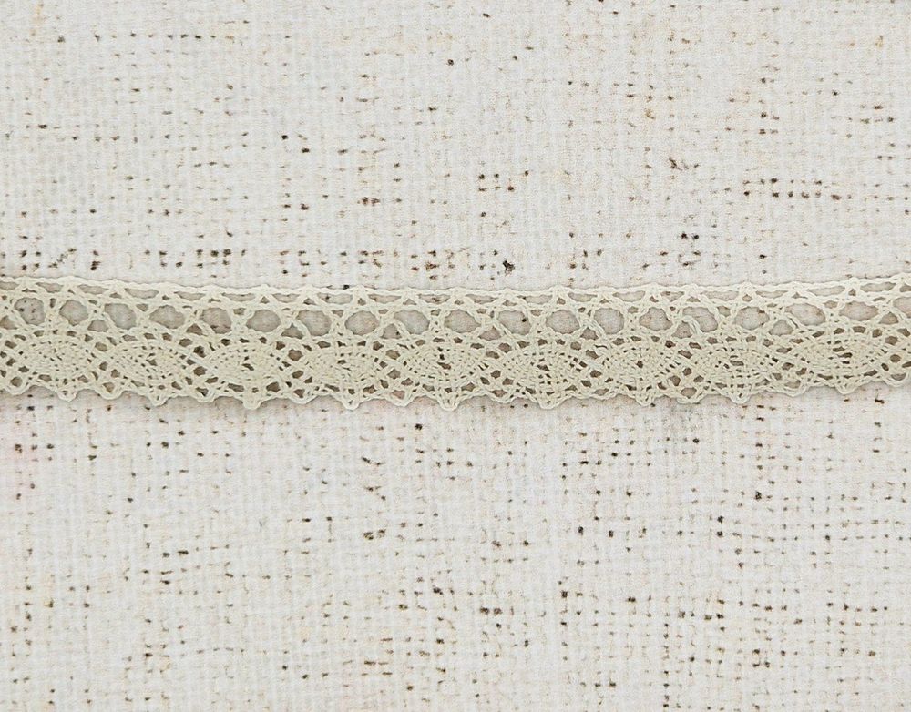 Кружево хлопковое/Тесьма вязаная, рис. 01.18.146, ш. 2 см, кремовый