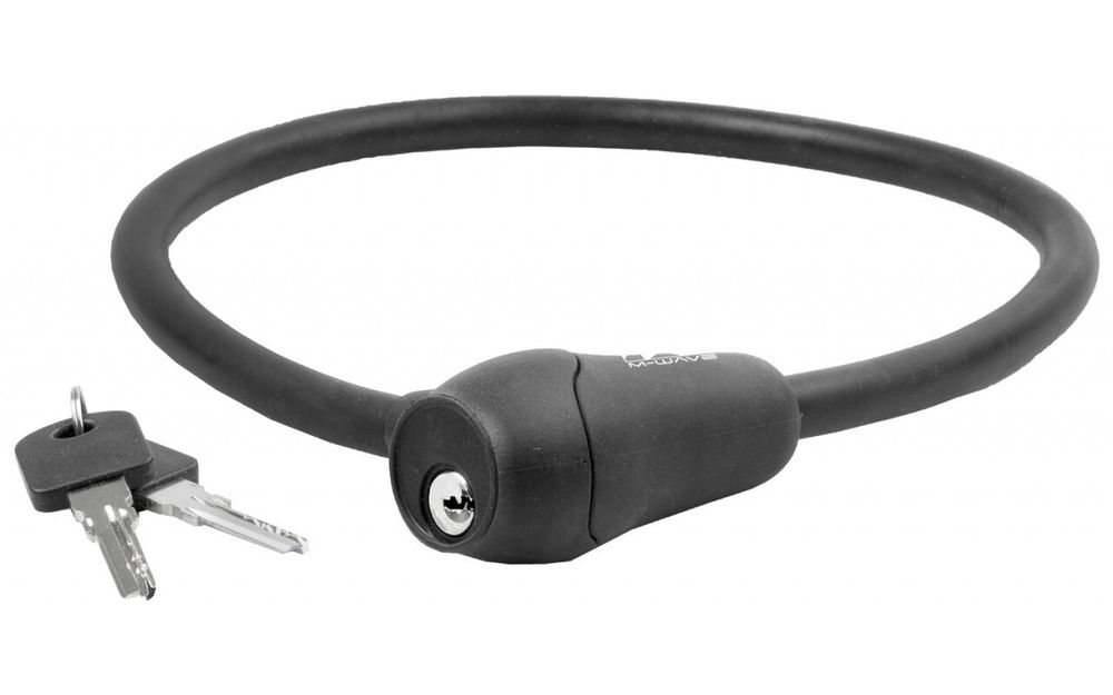 Замок велосипедный противоугонный S 12.6 черный M-WAVE