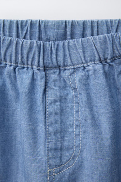 ZARA ДЖИНСЫ BAGGY, ВЫЦВЕТШИЙ СИНИЙ