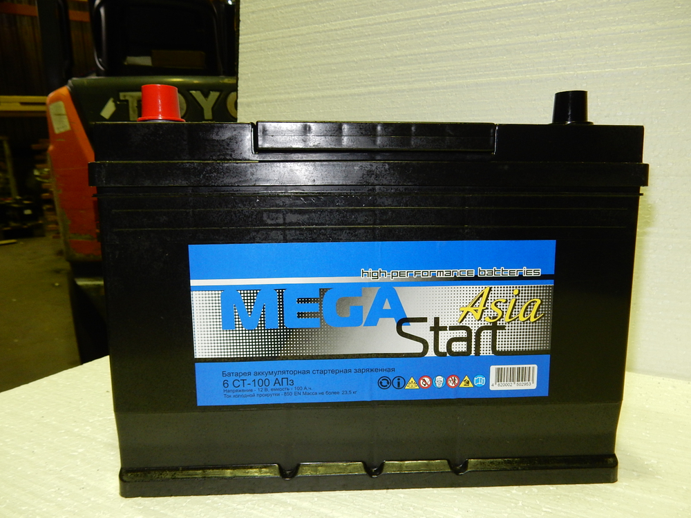 Аккумулятор 100 MegaStart Asia п.п. (Калининград)