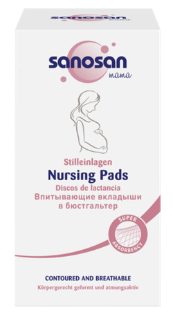 Впитывающие вкладыши в бюстгальтер Sanosan mama 30 шт