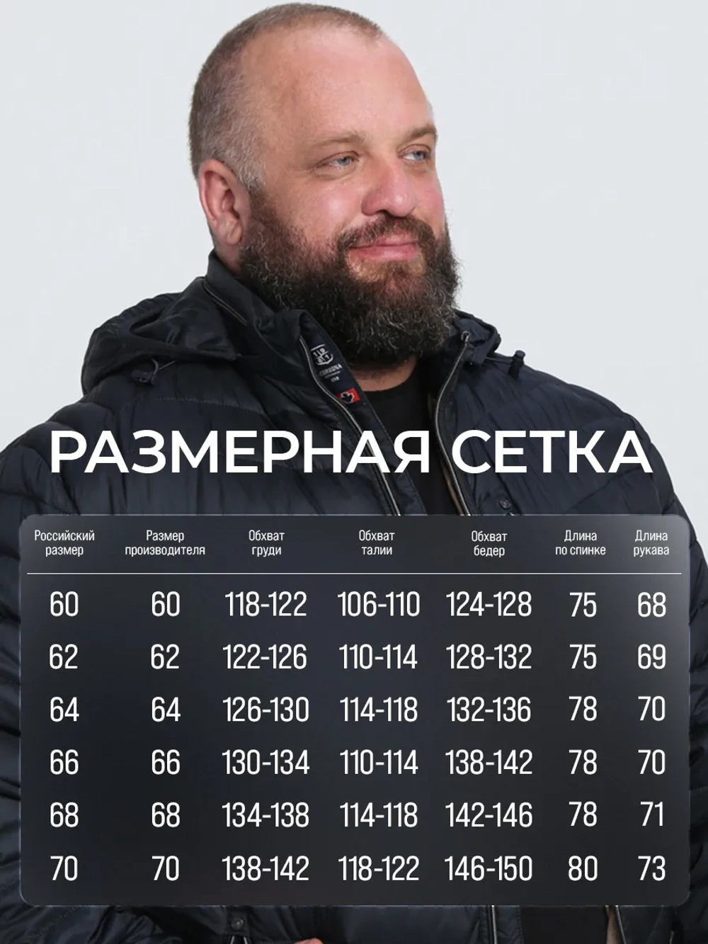 Куртка демисезонная большие размеры