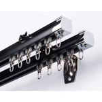 Карниз для штор из алюминия, потолочный/настенный монтаж, тихий ход