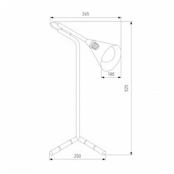 Настольная лампа декоративная Eurosvet Enigma 01186/1 черный