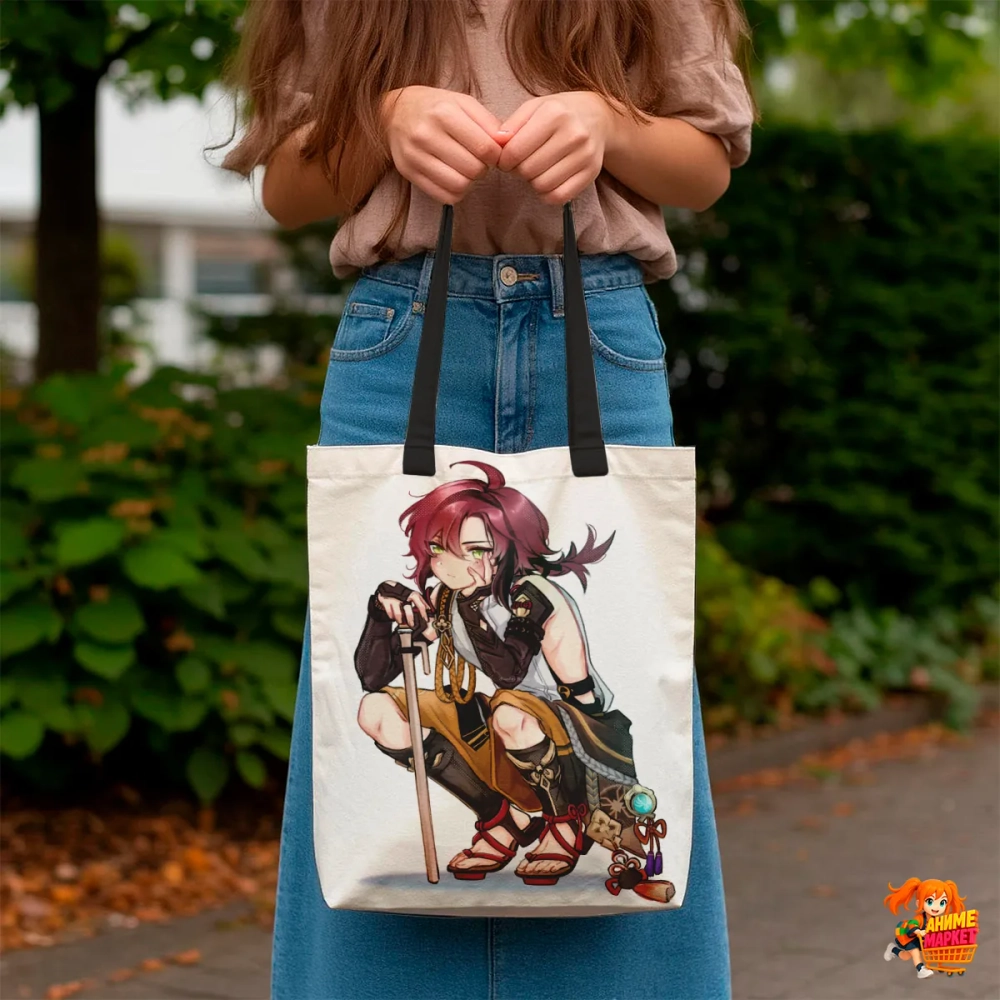 Сумка шоппер с принтом Genshin Impact