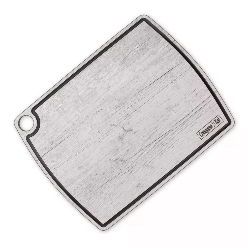 Доска разделочная c желобом 36х28см ComposeEat Fashion дуб белый