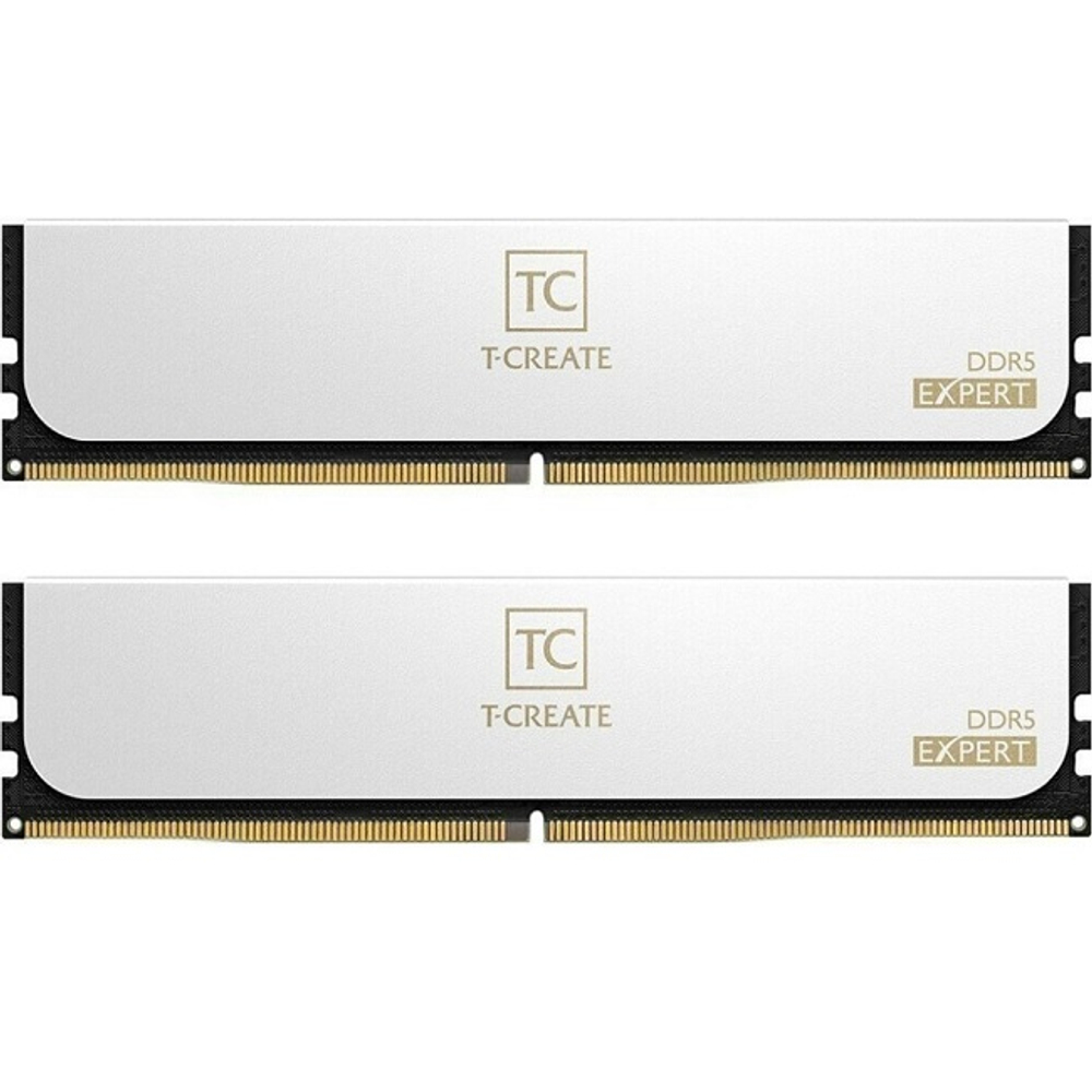 Модуль памяти DIMM DDR5 32Gb, 6000Mhz, 2x16Gb, Team Group T-CREATE Expert White (CTCWD532G6000HC38GDC01)
